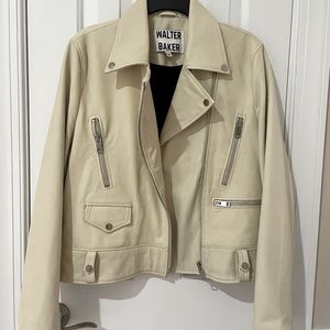 Butter color. ladies bomber jacket